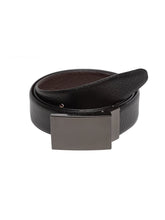 Load image into Gallery viewer, Teakwood Men Genuine Leather Black & Brown Solid Reversible Belt