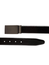Load image into Gallery viewer, Teakwood Men Genuine Leather Black & Brown Solid Reversible Belt