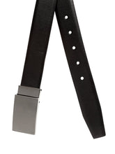 Load image into Gallery viewer, Teakwood Men Genuine Leather Black & Brown Solid Reversible Belt