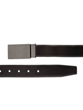 Load image into Gallery viewer, Teakwood Men Genuine Leather Black & Brown Solid Reversible Belt