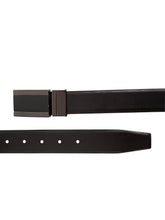Load image into Gallery viewer, Teakwood Men Genuine Leather Black & Brown Solid Reversible Belt