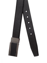 Load image into Gallery viewer, Teakwood Men Genuine Leather Black & Brown Solid Reversible Belt
