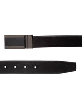 Load image into Gallery viewer, Teakwood Men Genuine Leather Black & Brown Solid Reversible Belt