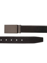 Load image into Gallery viewer, Teakwood Men Genuine Leather Black & Brown Solid Reversible Belt