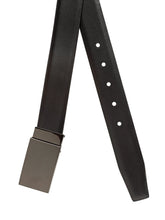 Load image into Gallery viewer, Teakwood Men Genuine Leather Black & Brown Solid Reversible Belt