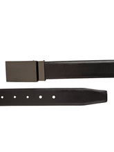 Load image into Gallery viewer, Teakwood Men Genuine Leather Black & Brown Solid Reversible Belt