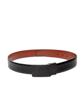 Load image into Gallery viewer, Teakwood Men Genuine Leather Black & Brown Solid Reversible Belt