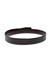 Load image into Gallery viewer, Teakwood Men Genuine Leather Black & Brown Solid Reversible Belt