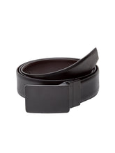 Load image into Gallery viewer, Teakwood Men Genuine Leather Black & Brown Solid Reversible Belt