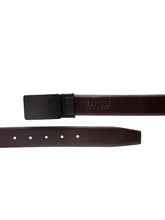 Load image into Gallery viewer, Teakwood Men Genuine Leather Black & Brown Solid Reversible Belt