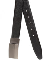 Load image into Gallery viewer, Teakwood Men Genuine Leather Black & Brown Solid Reversible Belt