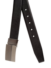 Load image into Gallery viewer, Teakwood Men Genuine Leather Black & Brown Solid Reversible Belt