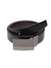 Load image into Gallery viewer, Teakwood Men Genuine Leather Black & Brown Solid Reversible Belt