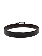 Load image into Gallery viewer, Teakwood Men Genuine Leather Black & Brown Solid Reversible Belt