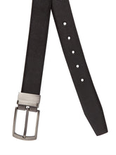Load image into Gallery viewer, Teakwood Men Genuine Leather Black & Brown Solid Reversible Belt