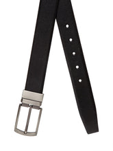 Load image into Gallery viewer, Teakwood Men Genuine Leather Black & Brown Solid Reversible Belt