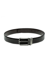 Load image into Gallery viewer, Teakwood Men Genuine Leather Black & Brown Solid Reversible Belt