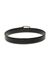 Load image into Gallery viewer, Teakwood Men Genuine Leather Black & Brown Solid Reversible Belt