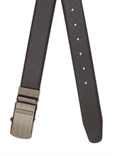 Load image into Gallery viewer, Teakwood Men Genuine Leather Black & Brown Solid Reversible Belt