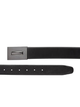 Load image into Gallery viewer, Teakwood Men Genuine Leather Black & Brown Solid Belt