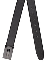 Load image into Gallery viewer, Teakwood Men Genuine Leather Black & Brown Solid Belt