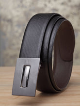Load image into Gallery viewer, Teakwood Men Genuine Leather Black & Brown Solid Belt