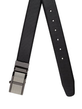 Load image into Gallery viewer, Teakwood Men Genuine Leather Black & Brown Solid Reversible Belt