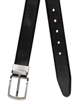 Load image into Gallery viewer, Teakwood Men Genuine Leather Black & Brown Solid Reversible Belt