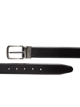 Load image into Gallery viewer, Teakwood Men Genuine Leather Black & Brown Solid Reversible Belt
