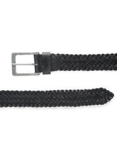 Load image into Gallery viewer, Teakwood Genuine Leather Black Belt - Clearance sale