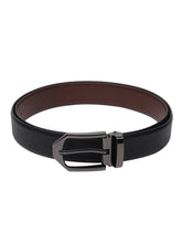 Load image into Gallery viewer, Teakwood Genuine Leather Black Belt