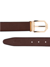 Load image into Gallery viewer, Teakwood Genuine Leather Brown Belt