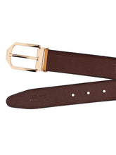 Load image into Gallery viewer, Teakwood Genuine Leather Brown Belt