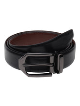 Load image into Gallery viewer, Teakwood Genuine Leather Black Belt