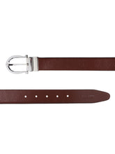 Load image into Gallery viewer, Men Black & Brown Solid Reversible Leather Belt