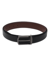 Load image into Gallery viewer, Teakwood Genuine Leather Black Belt