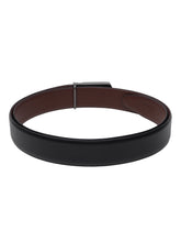 Load image into Gallery viewer, Teakwood Genuine Leather Black Belt