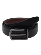 Load image into Gallery viewer, Teakwood Genuine Leather Black Belt
