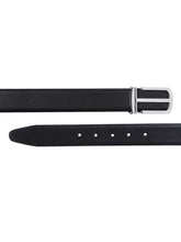 Load image into Gallery viewer, Teakwood Genuine Leather Black Belt