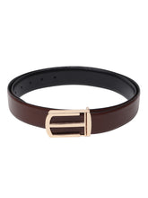 Load image into Gallery viewer, Teakwood Genuine Leather Brown Belt