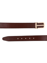 Load image into Gallery viewer, Teakwood Genuine Leather Brown Belt