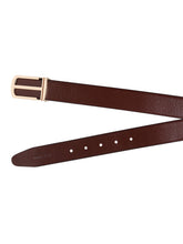Load image into Gallery viewer, Teakwood Genuine Leather Brown Belt