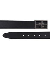 Load image into Gallery viewer, Teakwood Genuine Leather Black Belt