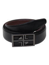 Load image into Gallery viewer, Teakwood Genuine Leather Black Belt