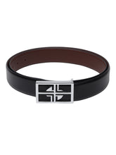 Load image into Gallery viewer, Teakwood Genuine Leather Black Belt
