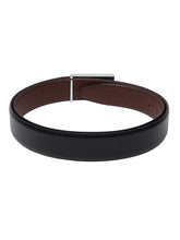 Load image into Gallery viewer, Teakwood Genuine Leather Black Belt