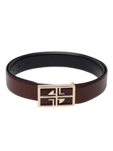 Load image into Gallery viewer, Teakwood Genuine Leather Brown Belt