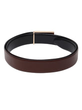 Load image into Gallery viewer, Teakwood Genuine Leather Brown Belt