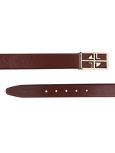Load image into Gallery viewer, Teakwood Genuine Leather Brown Belt