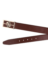 Load image into Gallery viewer, Teakwood Genuine Leather Brown Belt
